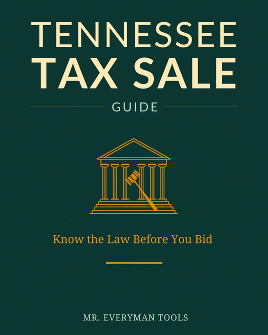 Tennessee Tax Sale Guide — property investor legal guide cover
